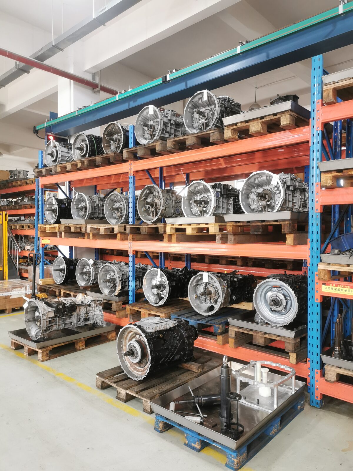 Complete FAST gearboxes on racks